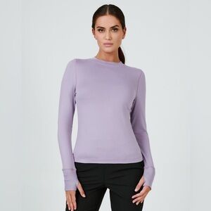 7 Diamonds Women's Lilac Core Long Sleeve T-Shirt with Thumb Holes - M